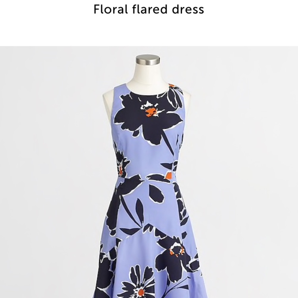 J Crew Floral Flare Dress